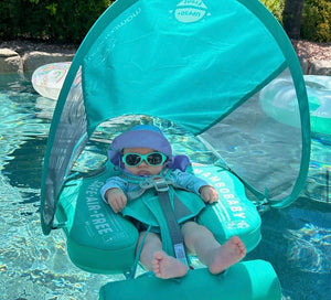 Mambobaby Float's unique sunshade design protects against intense UV rays