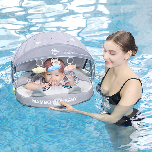 Mambobaby Air-Free Cat Chest Float with 3D Canopy
