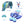 Laden Sie das Bild in den Galerie-Viewer, Mambobaby Air-Free Colorful Fish Chest Float with 3D Canopy
