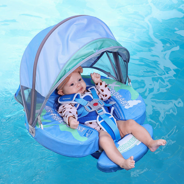 Mambobaby Air-Free Earth Chest Float with 3D Canopy