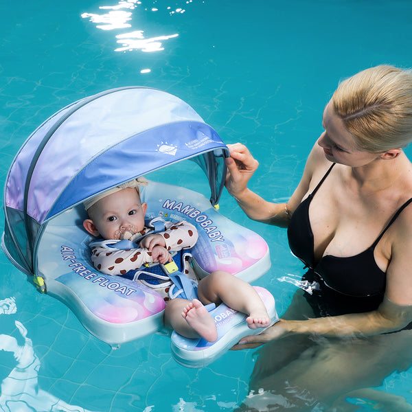 Mambobaby Air-Free Jellyfish Chest Float with 3D Canopy