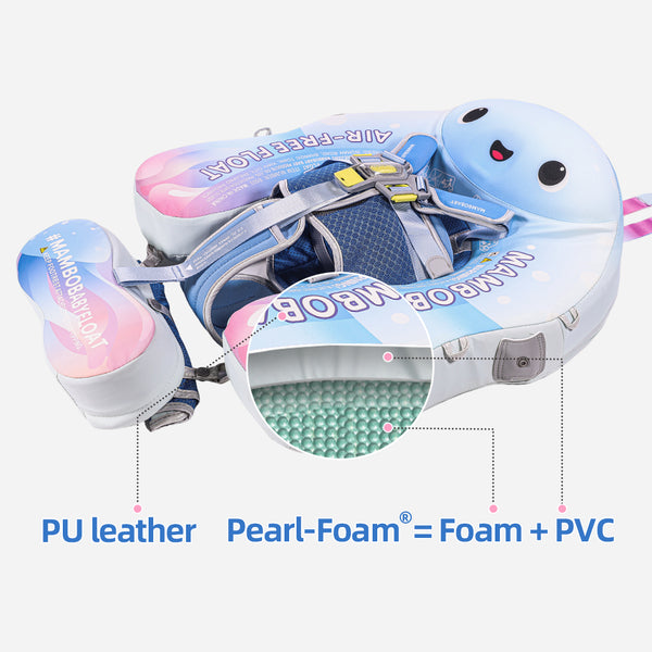 Mambobaby Air-Free Jellyfish Chest Float with 3D Canopy