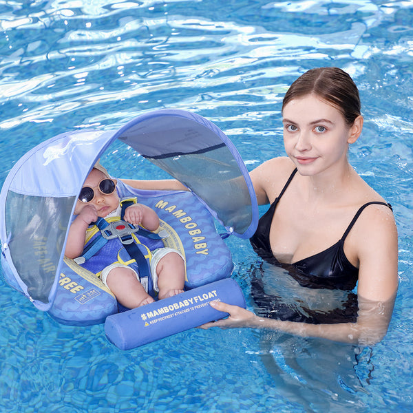 Mambobaby Air-Free Pufferfish Chest Float with Flat Canopy