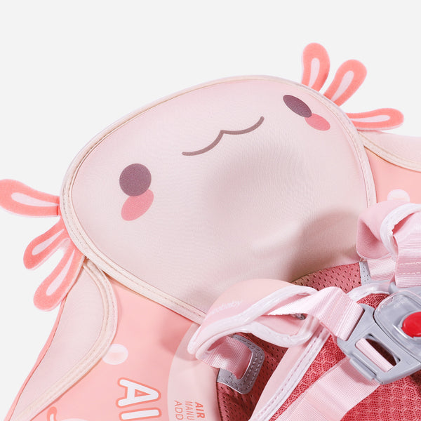Mambobaby Air-Free Pink Salamander Chest Float with 3D Canopy