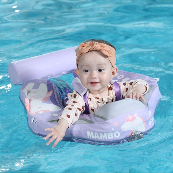 Mambobaby Air-Free Unicorn Chest Float with Flat Canopy