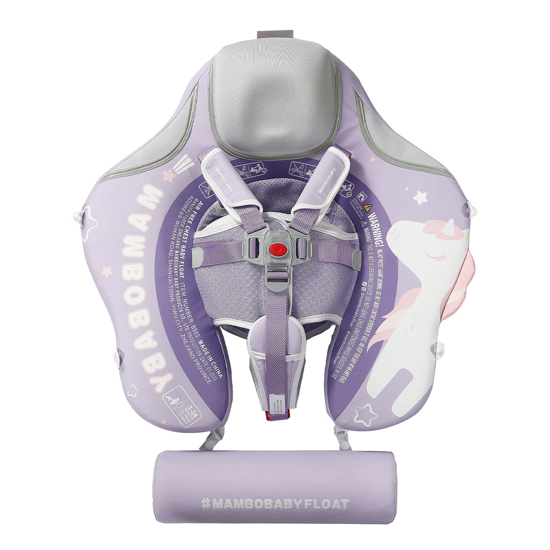 Mambobaby Air-Free Unicorn Chest Float with Flat Canopy