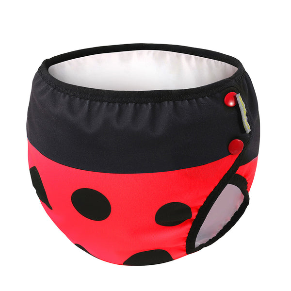 Mambobaby Baby Red Ladybug Swimming Diaper