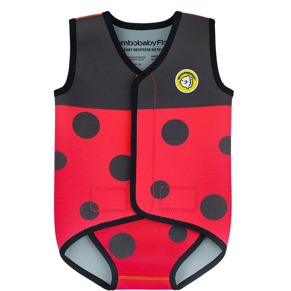 Mambobaby Baby Thermal Wetsuit-Red Ladybug