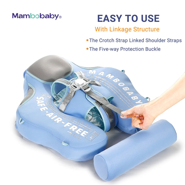 Mambobaby Air-Free Elephant Chest Float with Flat Canopy
