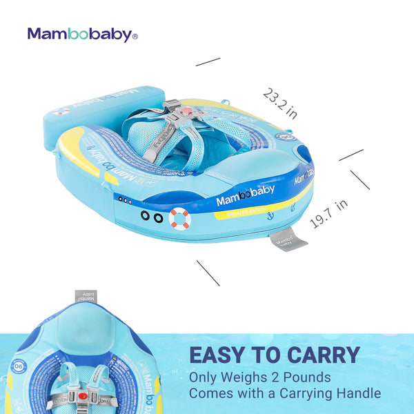Mambobaby Air-Free Steamship Chest Float with Flat Canopy