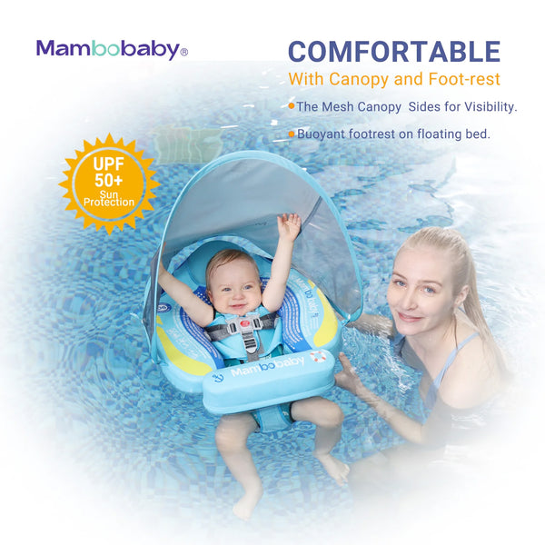 Mambobaby Air-Free Steamship Chest Float with Flat Canopy