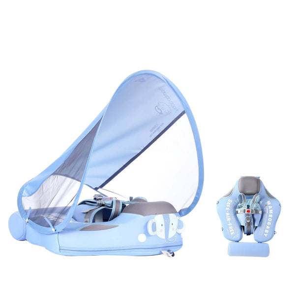 Mambobaby Air-Free Elephant Chest Float with Flat Canopy