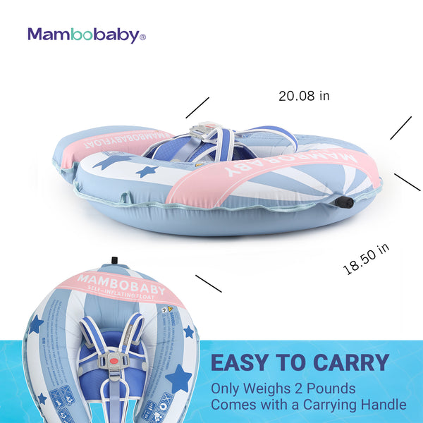 Mambobaby Self-Inflating Hot Air Balloon Chest Float with Flat Canopy