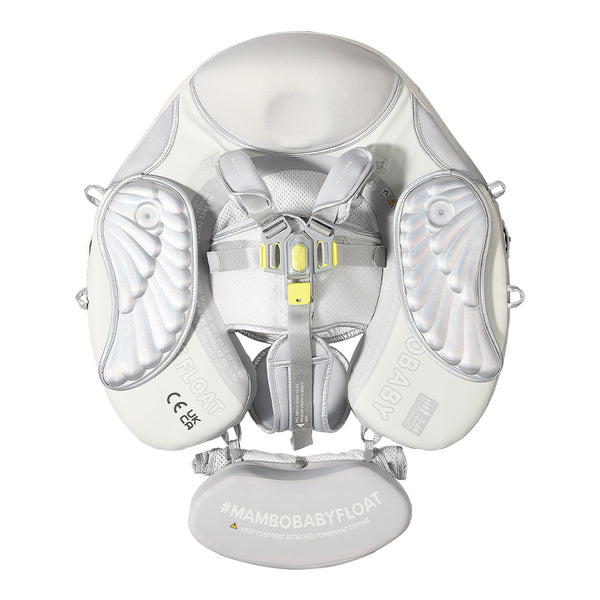 Mambobaby Air-Free Blue Angel Wings Chest Float with 3D Canopy
