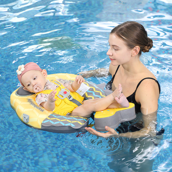 Mambobaby Air-Free Colorful Fish Chest Float with 3D Canopy