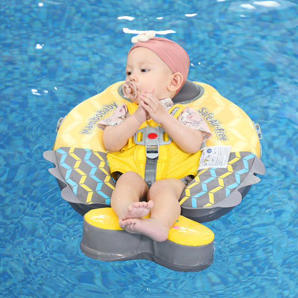 Mambobaby Air-Free Colorful Fish Chest Float with 3D Canopy