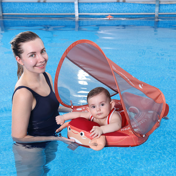 Mambobaby Air-Free Crab Chest Float with Flat Canopy