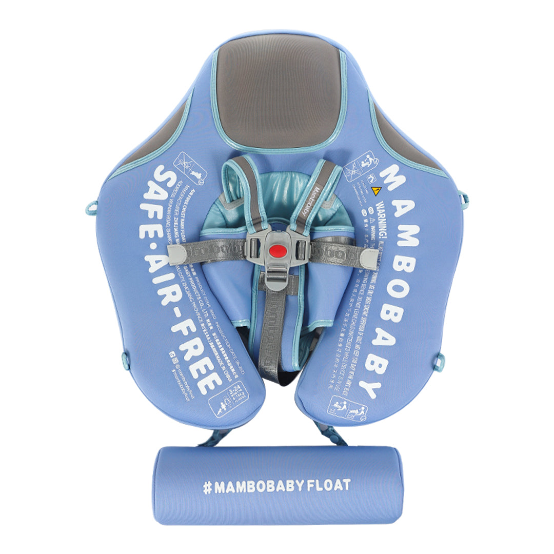 Mambobaby Air-Free Non-Inflatable Deluxe Infant Swim Float with Sun Shade Canopy