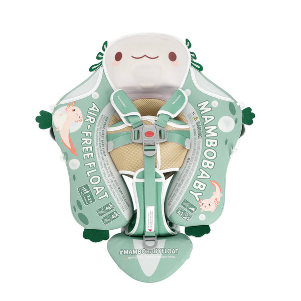 Mambobaby Air-Free Green Salamander Chest Float with 3D Canopy
