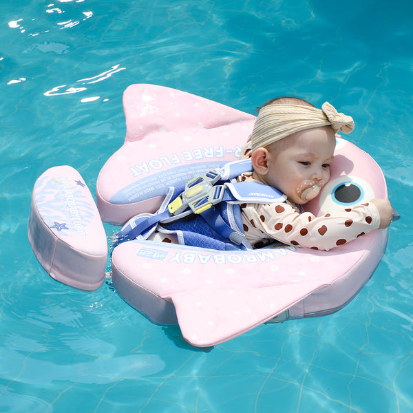Mambobaby Air-Free Manta Ray Chest Float with 3D Canopy