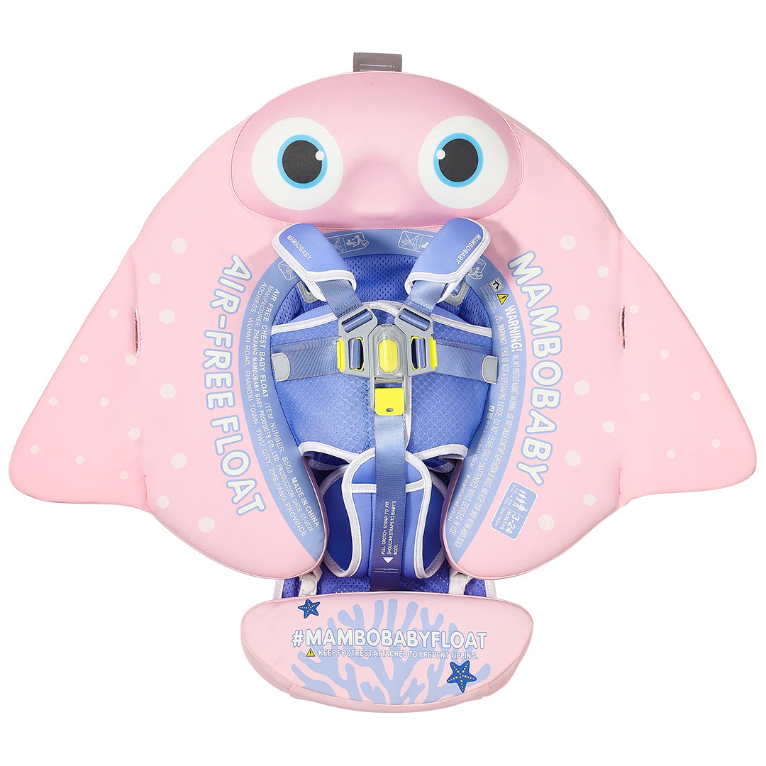 Mambobaby Air-Free Manta Ray Chest Float with 3D Canopy