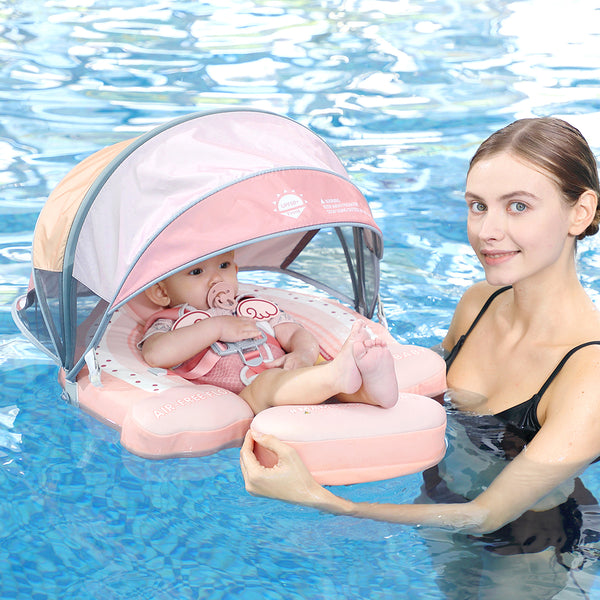 Mambobaby Air-Free Rainbow Chest Float with 3D Canopy