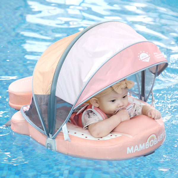Mambobaby Air-Free Rainbow Chest Float with 3D Canopy