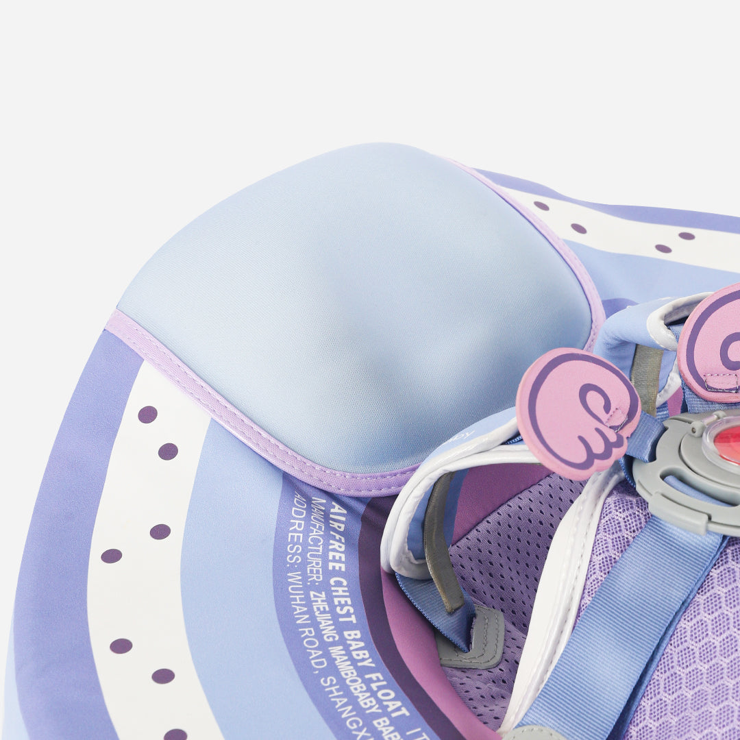 Mambobaby Air-Free Rainbow Chest Float with 3D Canopy