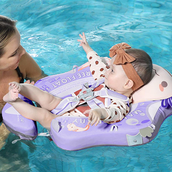 Mambobaby Air-Free Purple Salamander Chest Float with 3D Canopy