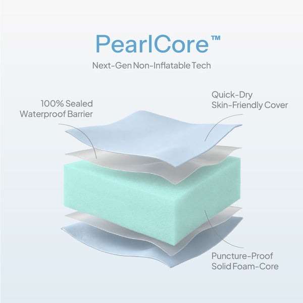 Mambobaby Air-Free Mermaid Chest Float with Flat Canopy