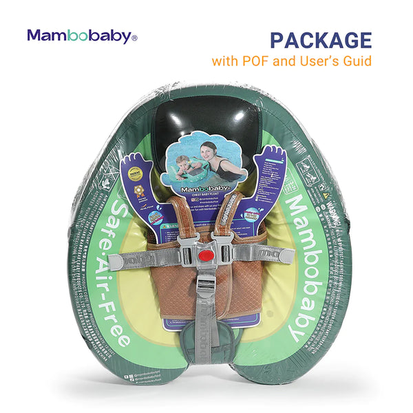 Mambobaby Air-Free Avocado Chest Float with Flat Canopy