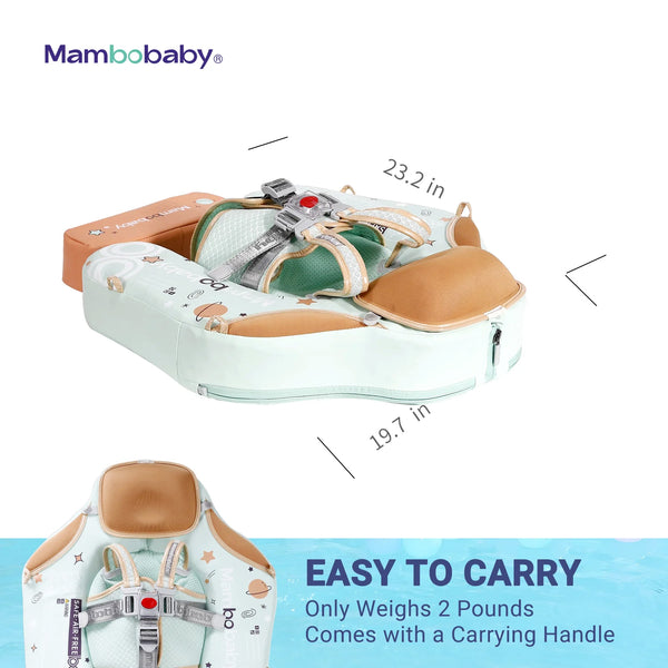 Mambobaby Air-Free Foldable Chest Float with Flat Canopy